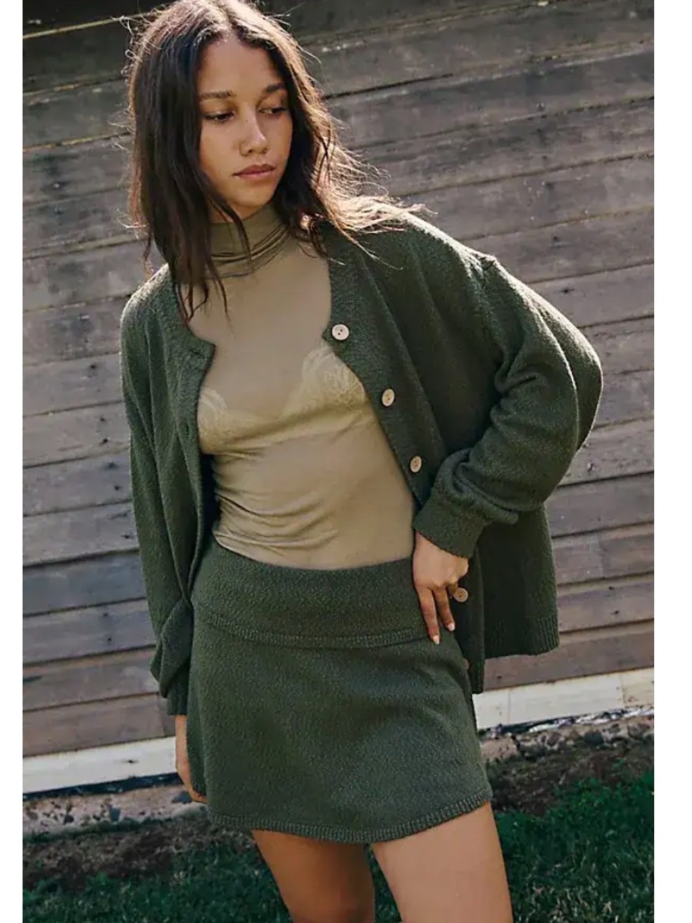 Free People Ameena Sweater Skort Set XS - Picture 8 of 14